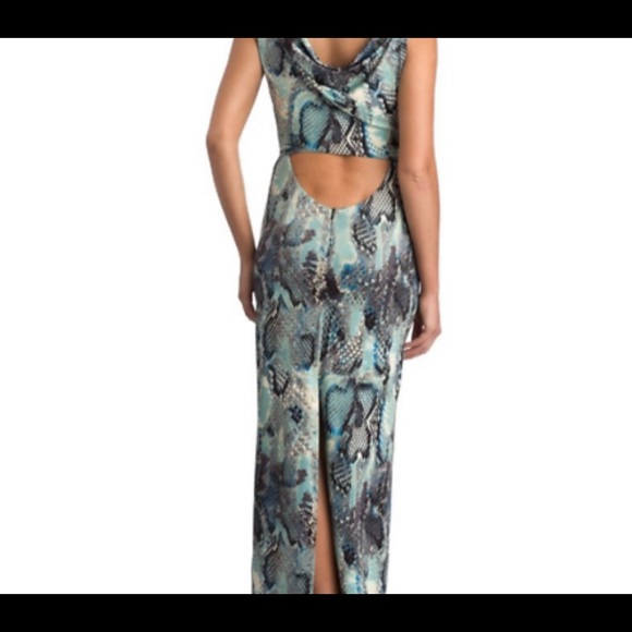 Marisa Kenson Snakeskin print cut out maxi dress NWT $115 - Picture 8 of 10